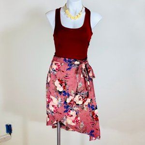 Floral Wrap Skirt